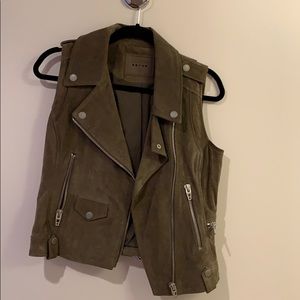 Blank Moto Suede vest jacket